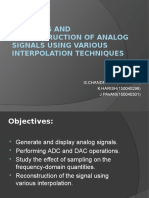 Sampling and Reconstruction of Analog Signals Using Various