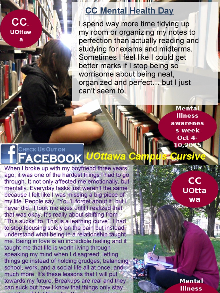 Uottawa Campus Cursive CC Mental Health Day PDF Wellness Medical