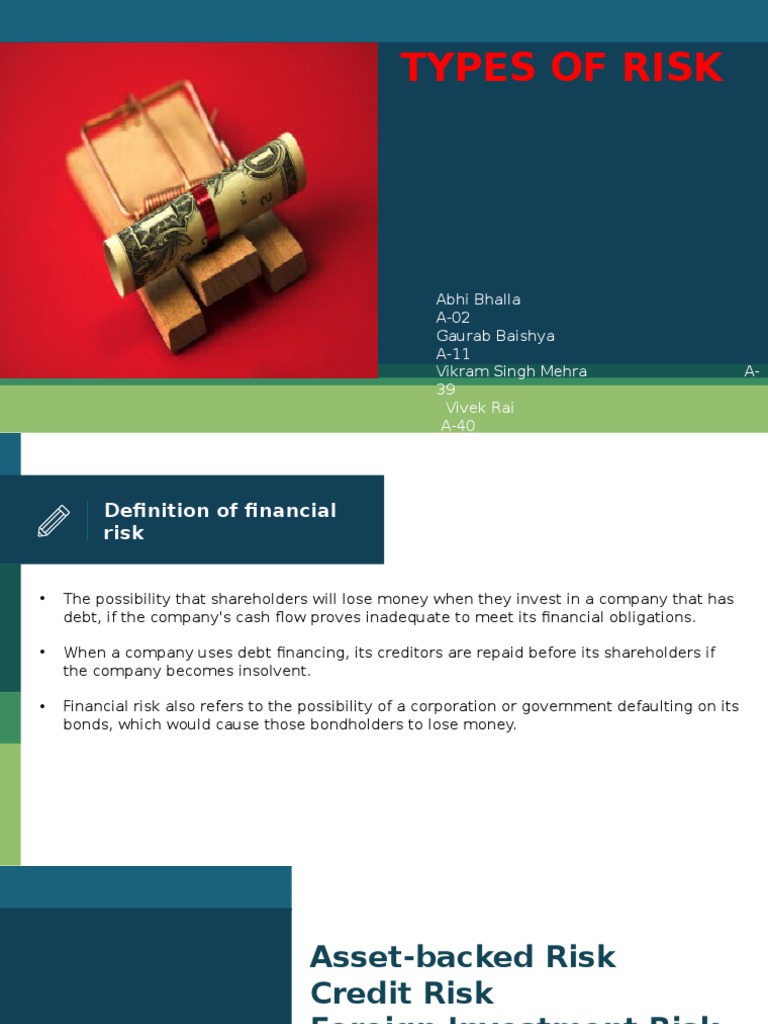 what is a market risk in finance