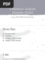 Business Analysis Maturity Model