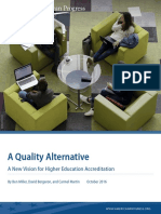 A Quality Alternative: A New Vision For Higher Education Accreditation