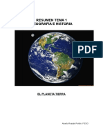 Resumen Planeta Tierra 1º eso