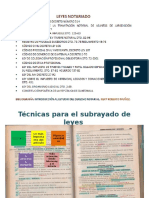 Subrayado de leyes en 5 colores