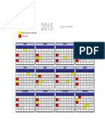 Calendario de Caja AGA GAS 2015