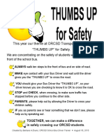 Thumbs Up For Student Safety