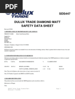 DULUX Diamond Matt Safety Sheet