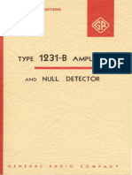 1231-B Amplifier & Null Detector