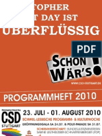 CSD Stuttgart 2010 - Offizielles Programmheft