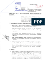 Denuncia Por El Delito Contra La Vida El Cuerpo y La Salud en La Modalidad de Parricidio y Homicidio Calificado - Asesinato