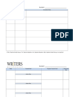 Writer's Workshop Conferencing Forms