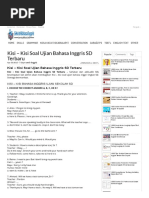 Download Kisi  Kisi Soal Ujian Bahasa Inggris SD Terbaru _ SekolahBahasaInggris by LeeYaa Weasley SN325961750 doc pdf