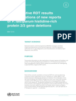 False-Negative RDT Results and Implications of New Reports of P. Falciparum Histidine-Rich Protein 2/3 Gene Deletions