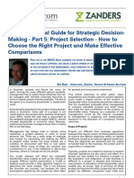 WACC: Practical Guide For Strategic Decision-Making - Part 5: Project Selection - How To Choose The Right Project and Make Effective Comparisons