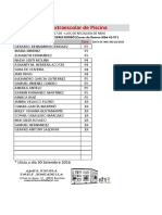 Extraescolar Piscina - Llista