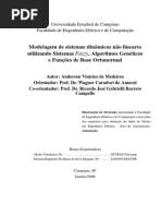 Modelagem de Sistemas Dinamicos Não Lineares Utilizando Sistemas Fuzzy