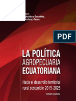La Política Agropecuaria ecuatoriana al 2015 version  resumida.pdf