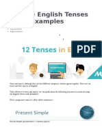 12 (All) English Tenses with Examples
