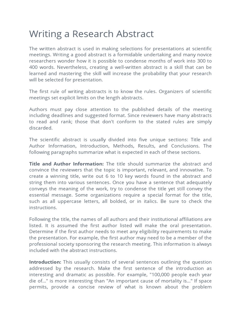 Abstract (1) | Abstract (Summary) | Research Design | Free 30-day Trial ...