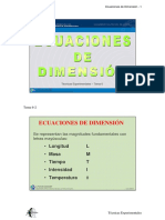 Ecuaciones de Dimensiones