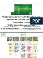 C CAMARGO CORREA Division Cemento Sistemas de Gestion Integrado y Replicable
