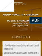 Anemia Hemolitica Adquirida 2016