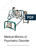 Medical Mimics of Psychiatric Disorder