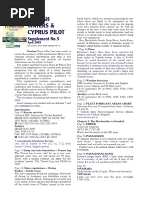 Turkish Waters Pilot Turkey Yacht