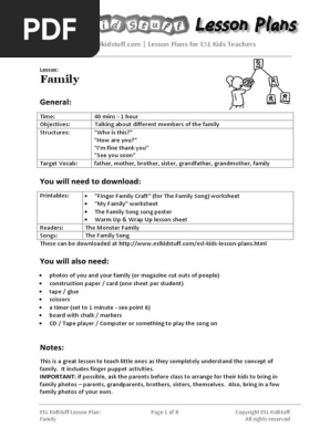 Family Lesson Plan