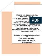 Aviso Publicitario Psicopedagogia Miguel