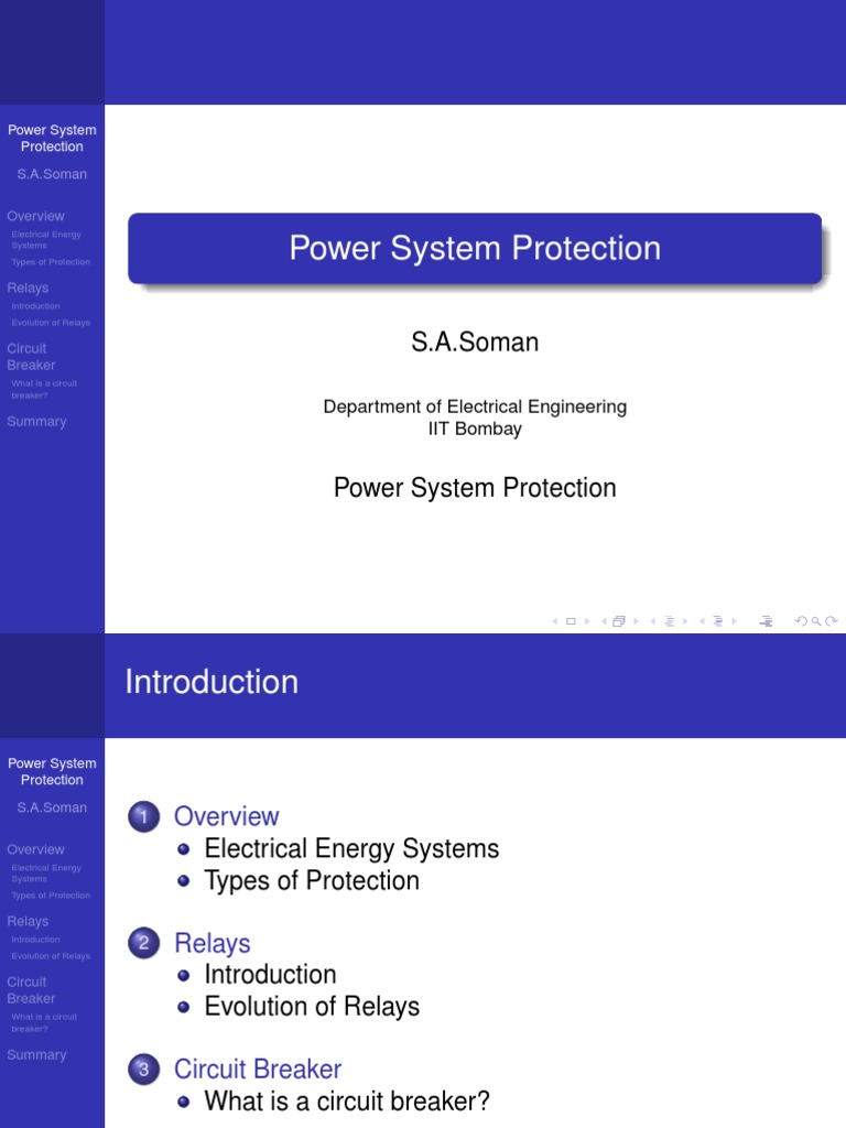 NPTEL Power System Protection Download Free PDF Electric Power