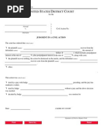 California Judgement Form JUD-100 | PDF | Complaint | Judgment (Law)