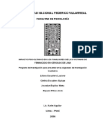 Proyecto Impacto Psicológico en Los Familiares de Las Víctimas de Feminicidio