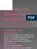 Creating The Environment For Learning
