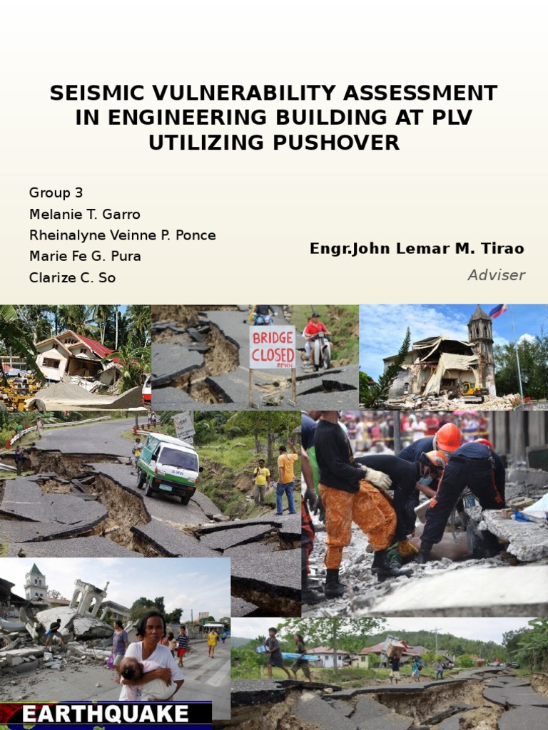 Seismic Vulnerability Assessment In Engineering Building At Plv Pdf