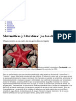 Matemáticas y Literatura