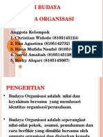 Budaya dan Etika Organisasi