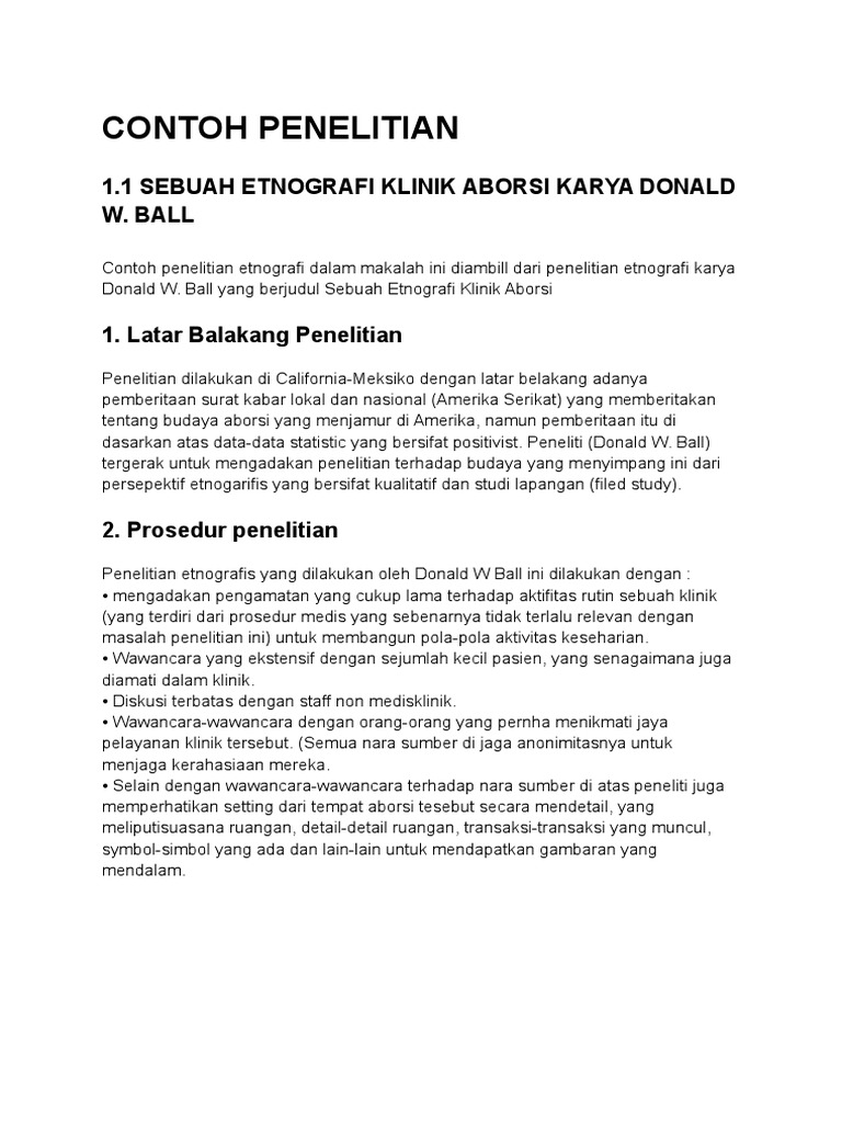 Contoh Penelitian Ayu