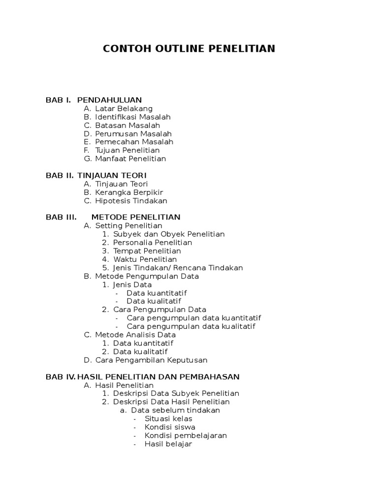 1 Outline Penelitian Kosong