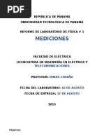 Informe de Física 1 - Mediciones