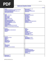 Approved Supplier List-Up To 2012