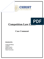 Competition Law Relevant Market: Case Comment
