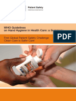 Who Guidelines-Handhygiene Summary PDF