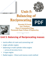 Unit-5 - Balancing of Reciprocating Masses