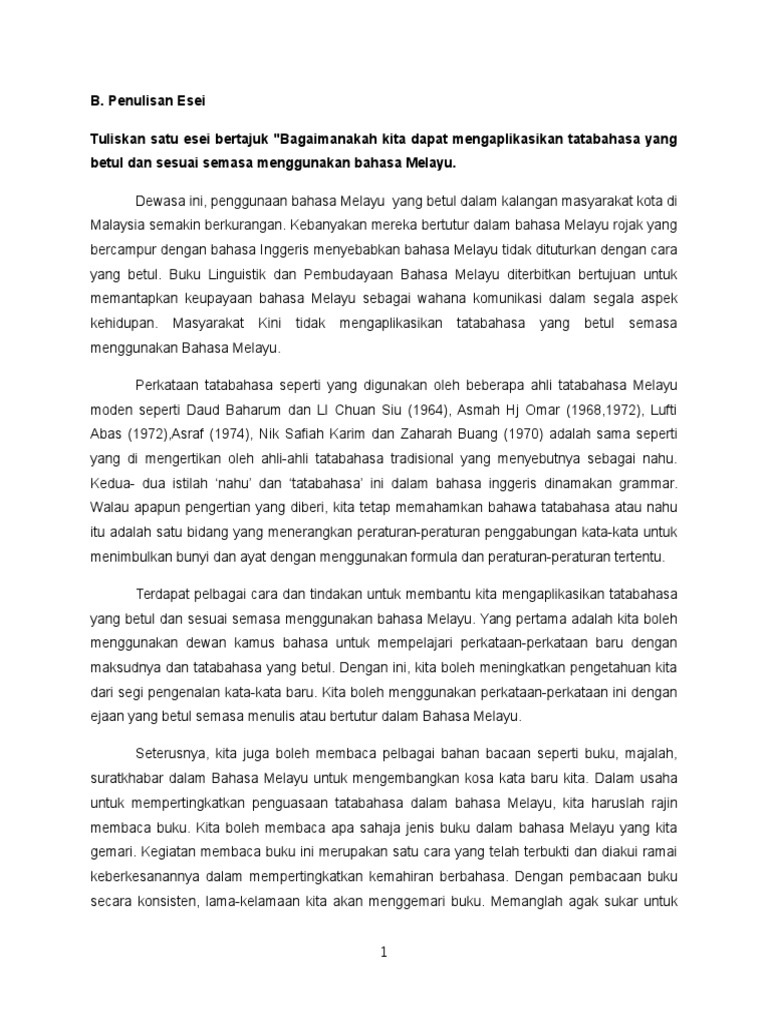Bahasa Melayu Pdf