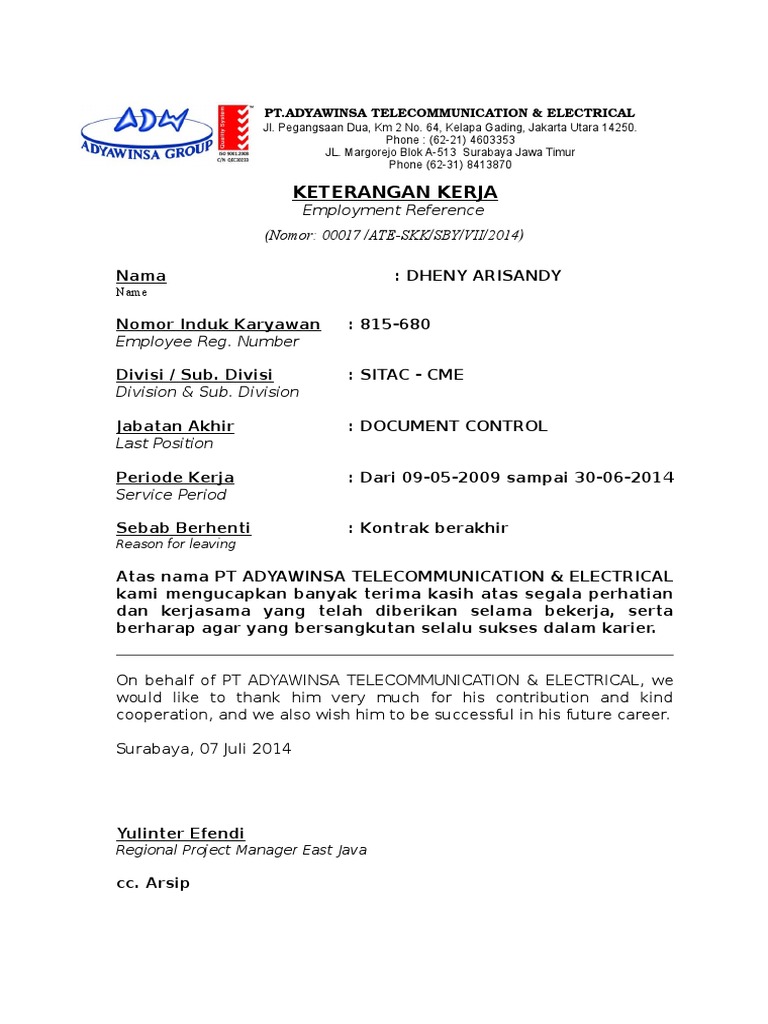 Contoh Skk Paklaring Description Download SURAT PAKLARING KERJA Comments.