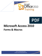 Access2010Forms Macros Handout