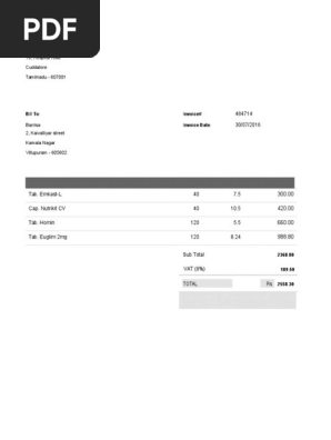 Medical Bill