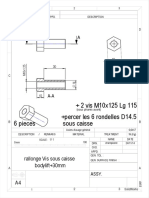 + 2 Vis M10x125 LG 115 +percer Les 6 Rondelles D14.5 Sous Caisse