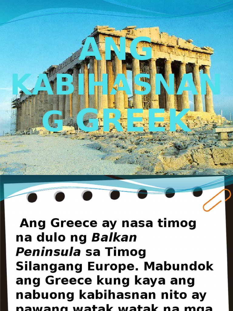 Kabihasnang Greek PDF