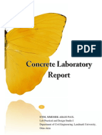 Concrete Lab Report